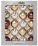Krebs & Sohn 20er Set Glas Christbaumkugeln-Weihnachtsbaum Deko zum...