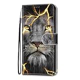 Tivenfezk Nadoli Bunt Leder Hülle für Xiaomi Redmi Note 13 Pro 4G,Cool Lustig Tier...