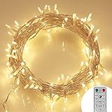 11M 100 LED Lichterkette Batteriebetrieben mit Fernbedienung (Timer, 8 Programm,...