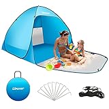 XXL Groß Strandmuschel Pop Up Zelt Strandzelt, Strandmuscheln Strand UV Schutz Baby...