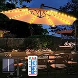 Sonnenschirm Beleuchtung Solar, Solar-Regenschirm-Lichter, 104 Led, 8 Modi, Regenschirm...