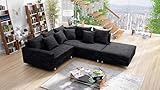 Küchen-Preisbombe Wohnlandschaft Sofa Couch Ecksofa Eckcouch Gewebestoff...