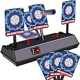 Retoo Zielscheibe für Nerf Pistole, Auto Reset Elektro-Schießscheiben, Zurücksetzen...