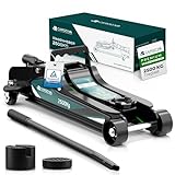 Wagenheber hydraulisch 2,5T – TÜV – 85-380mm Hub – flach für tiefergelegte Autos...