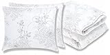 Luxury Sleep - Bettdecke mit Zwei Kissen Set - Steppdecke mit Kopfkissen - Steppbett aus...