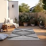 Elle Decoration In und Outdoor Teppich – Wendeteppich Wetterfest & Wasserfest - Modernes...
