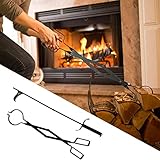 81,3 cm Kamin Feuerstelle Lagerfeuer Schürhaken und 63,3 cm Lagerfeuer Kaminzange, Kamin...