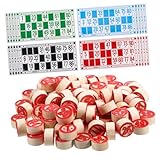 Garneck 1 Satz Bingo-Zahlenschach Bausatz Lotto-Brettspiele Bingo-Partydekorationen...