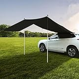 Auto Vorzelt Heckklappe 300 * 200cm,Kamanan Wasserabweisendes Sonnensegel,wasserdichte...