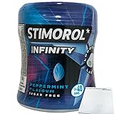 Stimorol Infinity Peppermint Kaugummi Pfefferminz-Kaugummi ohne Zucker 1er Pack (1x88g...