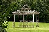 CLP Pavillon ROMANTIK aus pulverbeschichtetem Eisen I Runder Pavillon mit...