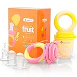 NatureBond Fruchtsauger Baby Obstschnuller für Babys (2 Fruchtsauger + 6...