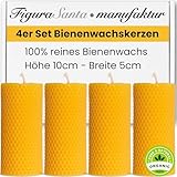 Figura Santa® Bienenwachskerzen Adventskerzen 4er Set Kerzen Adventskranz...