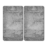 Kesper | Multi-Glasschneideplatte 2er Pack, Material: Glas, Maße: 52 x 30 x 0.5 cm,...