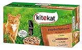 Kitekat Katzenfutter Frischebeutel Mix, Jagdschmaus in Sauce, Nassfutter...