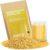molinoRC 1 kg Bienenwachs Pastillen [100% Natur] - rein duftendes Bienenwachs für...