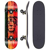 WeSkate Skateboard Komplettboard 79x20cm Holzboard mit ABEC-11 Kugellager 31 Zoll...