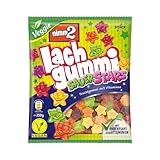 nimm2 Lachgummi SauerStars – 1 x 250g – Veganes, saures Fruchtgummi mit Fruchtsaft und...