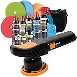 detailmate Auto Politur Set - Liquid Elements T2000 V3 Exzenter Poliermaschine + Menzerna...