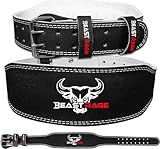 Beast Rage Gewichthebergürtel Leder 10 verstellbare Löcher Gepolsterte Gym...