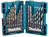 Makita B-49432 Bohrer-Set 18-teilig in Aufbewahrungsbox, M-Force Metallbohrer,...