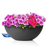 BigDean Pflanzschale - ovale Wasserschale - 51x23x20 cm - Stabiler Kunststoff -...