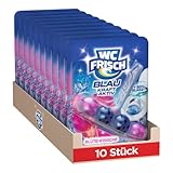 WC Frisch Kraft Aktiv Blauspüler Blüten-Frische (10er Pack), WC-Reiniger mit innovativer...