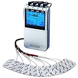 TENS-EMS 4 Kanal Kombigerät STIM-PRO X9+ & 8 Stk 5x5 cm Elektroden-Pads |...
