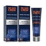 NO HAIR CREW - 2 x Enthaarungscreme für den Intimbereich – extra sanfte Haarentfernung...