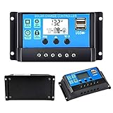 Y&H 30A Solarladeregler 12V/24V Solarpanel-Controller Auto-Parameter einstellbar...