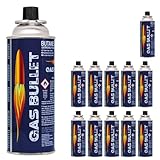 Gas Bullet ® Gaskartusche 227g passend für Gaskocher und Geräte mit Bajonett-Ventil...