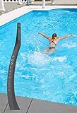 Poolathlet grau, Kunststoff inkl. Gurt und Montagematerial
