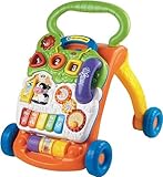 VTech Baby Spiel- und Laufwagen – Lauflernwagen mit regulierbarer Geschwindigkeit, Musik...