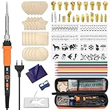 Brandmalerei Lötkolben Set, 76-teiliges Brennwerkzeug mit einstellbarer Temperatur von...