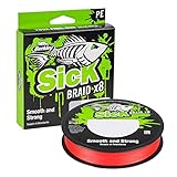 Berkley Sick Braid – 8-fach geflochtene Angelschnur, super glattes 8-fach Multifaden PE...