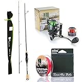 Zite Fishing UL Forellen Combo Angel-Set | Trout Spoon-Rute 190 cm | Ultra-Light Rolle...