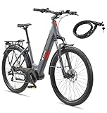 Telefunken SUV E-Bike 27,5 Zoll für Damen & Herren | Pedelec mit Mittelmotor & 468Wh Akku...