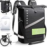 Noxcer 3in1 Fahrradtasche für Gepäckträger & Rolltop Rucksack | 18L Volumen...
