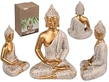 Out of the blue Deko-Figur, Buddha, ca. 11 x 9 x 16,5 cm, aus Polyresin, in...