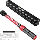 ATsafepro Fahrrad Drehmomentschlüssel 3-25 Nm, 1/4 Zoll Antrieb Klick...