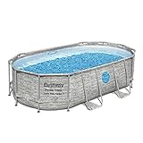 Bestway Power Steel Swim Vista Series Frame Pool Komplett-Set mit Filterpumpe 427 x 250 x...