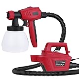 Farbsprühsystem, 1300 ml 800 W elektrische Hochleistungs-Spritzpistole, 1100 ml/min...