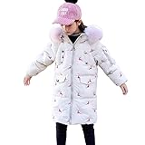 Runstarshow Daunenmantel für Mädchen, Wintermantel, Kinder, mit Kapuze, Pufferjacke,...
