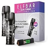 M&J Elfbar Ersatz Elfa Pods Turbo nachfüllbar I 2 Stück, 0,8 Ohm I ohne Liquid...