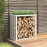 Xichuzi Outdoor-Kaminholzregal, Holzunterstand, Holzstapelhilfe, Aufbewahrung Holz,...