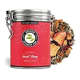 'Sweet Berry“ Früchtetee Lose Bio mit Cranberry Erdbeer Sahne Geschmack, 100 Gramm...