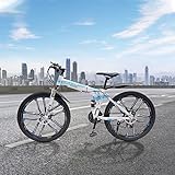 Fetcoi 26-Zoll-Erwachsenenfahrrad, Unisex 21-Gang-Faltrad, Mountainbike...
