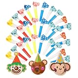 PartyKindom 30 Stück Teiliges Party Blower Kindergeburtstag Bunte Cartoon Tröten...