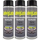 3 x 500 ml Spray Profi Unterbodenschutz schwarz Nicht überlackierbar
