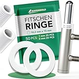 RAVENBOLD Fitschenringe für Zimmertüren [praktisches 50er Set: 25 x 1mm & 25 x...